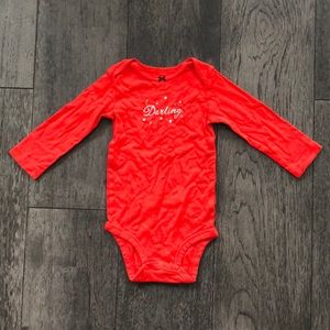 Carter’s 100% Cotton long sleeves baby onesie